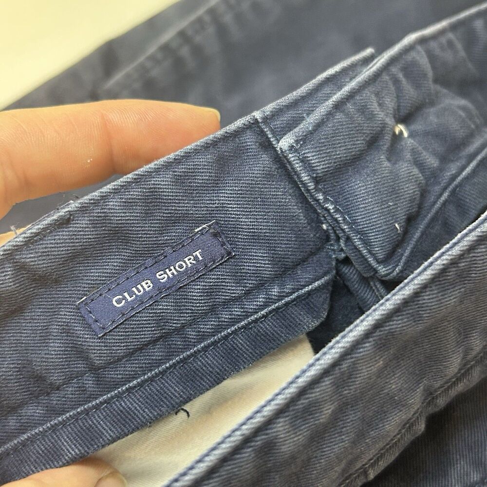 Vineyard Vines Men Shorts 32 Blue Dark 9" Club Chino Bermuda Cotton Twill Preppy - Picture 3 of 8